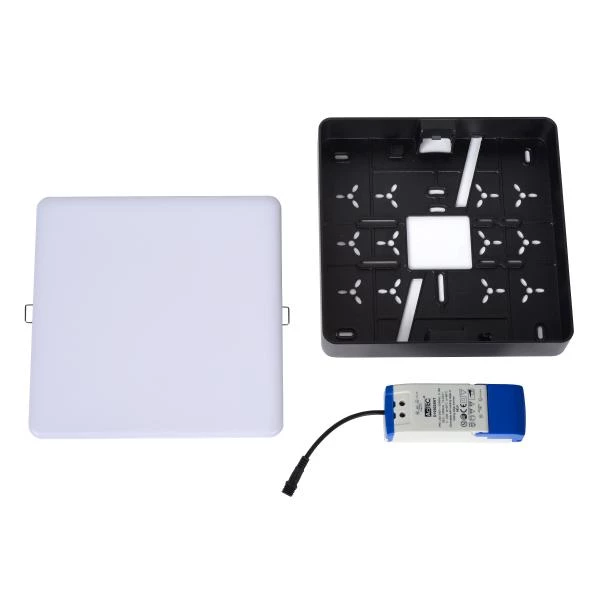 Lucide CERES-LED - Plafonnier Salle de bains - LED Dim. - 1x30W 3000K - IP44 - Noir - détail 1